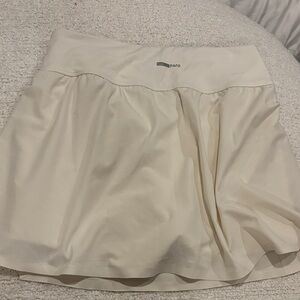 Cream Athletic Skirt